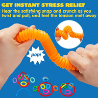 JOYIN 36 Pack Pop Tubes Sensory Toys - Small / 18 - image 2