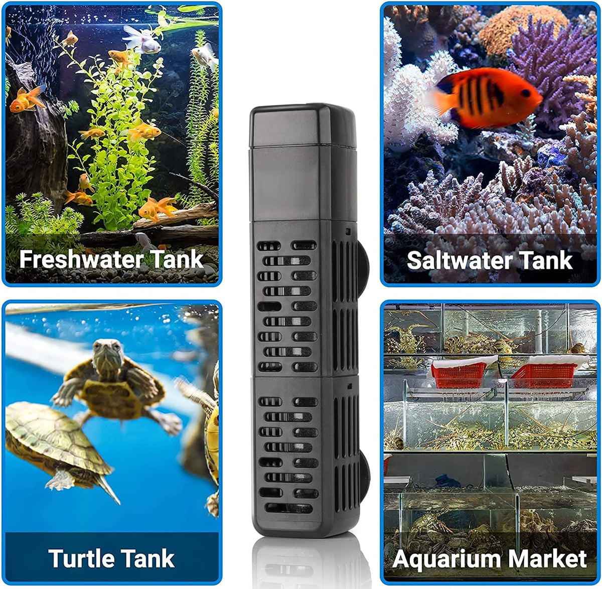 HiTauing Aquarium Heater, 50W/100W/200W/300W/500W Submersible Fish Tank Heater - 100W - image 2