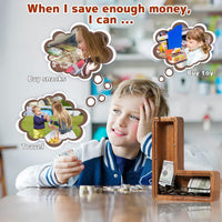 Ladenk Wooden Letter Piggy Bank - L / Initial-12" - image 4