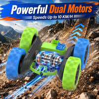 Hamdol Remote Control Car for Kids - Blue&green / Standard (Headlights) - image 4