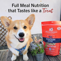 Stella & Chewy's Freeze-Dried Raw Dinner Patties - Venison Blend Recipe - High Protein Grain-Free Puppy & Dog Food - Perfect For Picky Eaters - 14 Oz