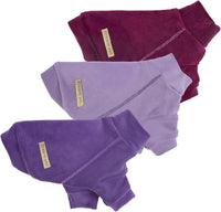 Fitwarm 3 Pack Classic Fleece Dog Sweater - Small / Purple-MediumPurple-FireBrick - image 2