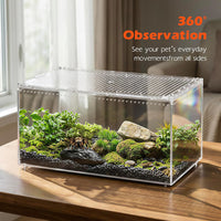 AZV Escape-Proof Tarantula Enclosure - XLarge(15.74*9.84*7.87inch) - image 4