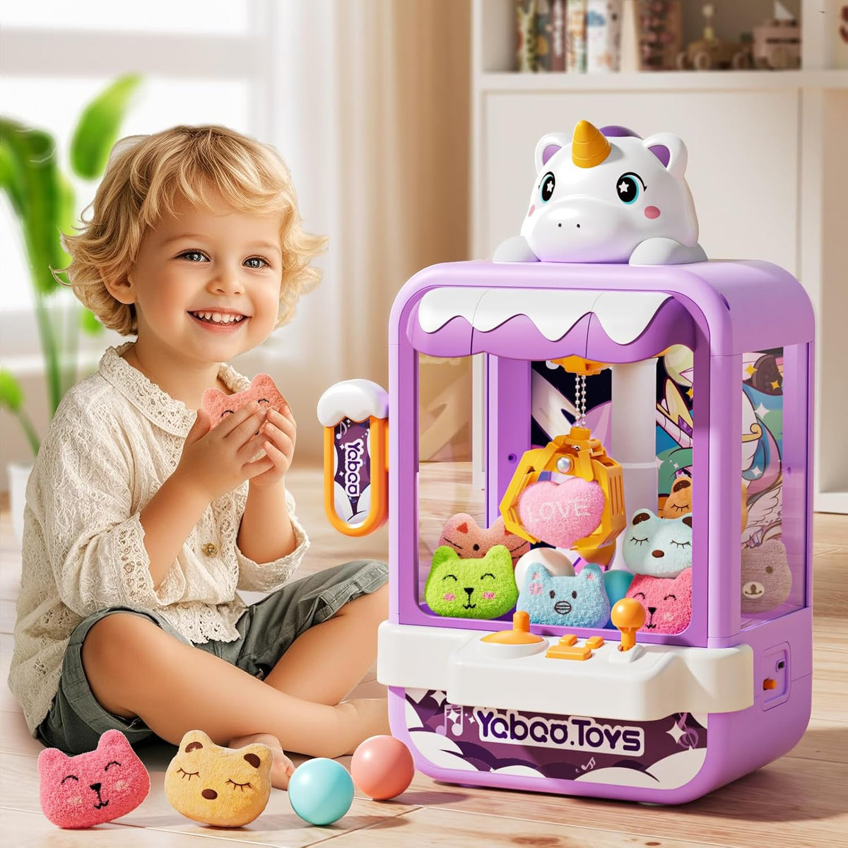 Claw Machine for Kids Girl - Purple Claw Machine - image 3