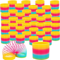 The Dreidel Company Plastic Multicolor Coil Spring - 40-Pack