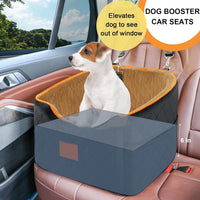 XIEEAOZEE Dog Car Seat for Small/Medium Dogs & Cats Under – Essentials for Dogs - Black/Brown - image 4