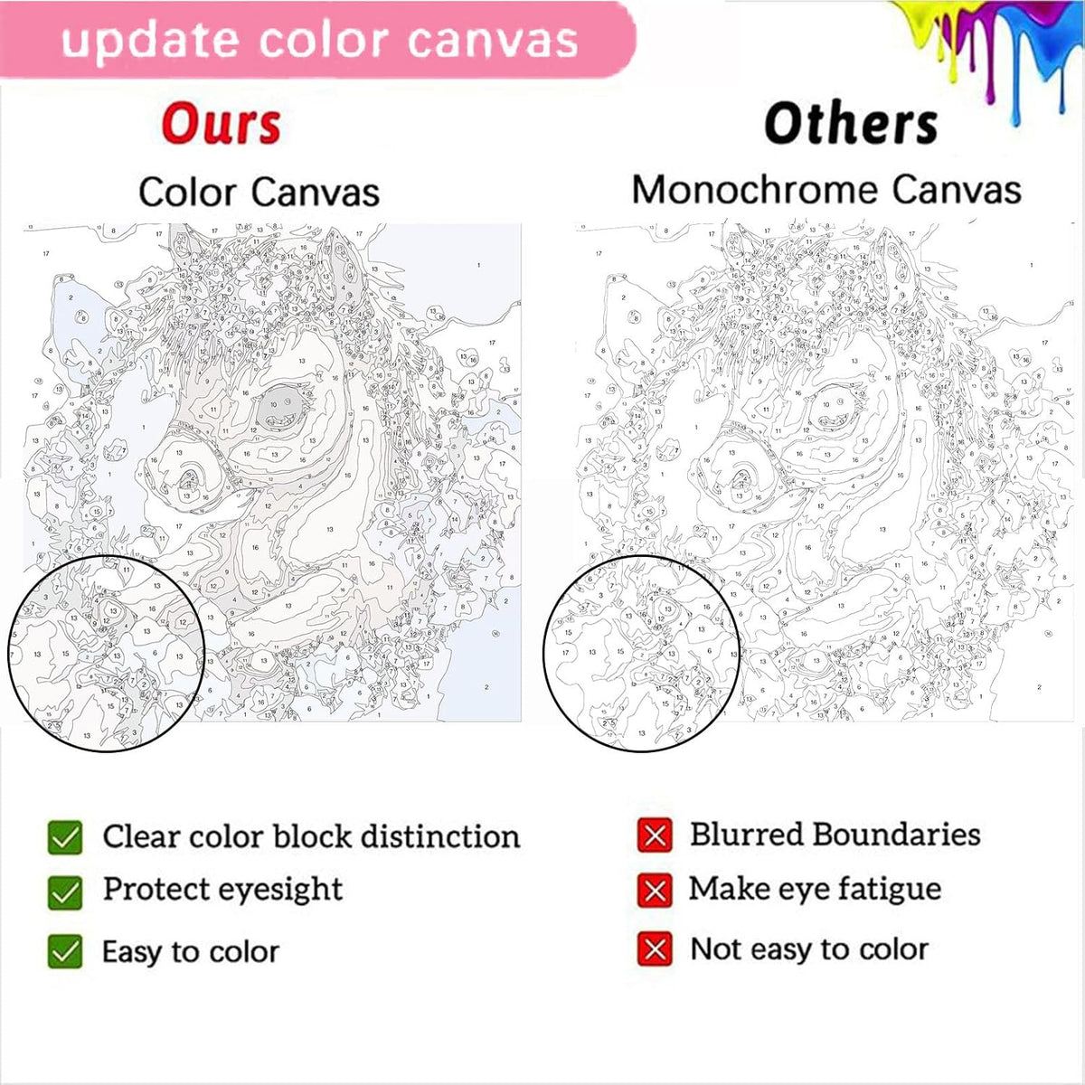 4 Pack Butterfly Paint by Number for kids Wooden Frame - BKH45+BKH222+BKH1180+BKH1210 - image 3
