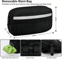Uppetly Hands Free Dog Running Leash with Waist Belt - 1 dog/Black / Large - image 2