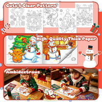 Elfew 24 pack mini Halloween coloring books for kids with pumpkin and ghost covers - view 13
