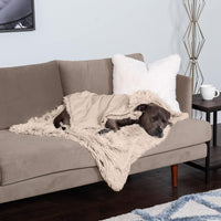 Furhaven Waterproof Throw Blanket for Dogs & Indoor Cats - Taupe / Large - image 3