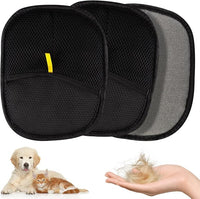 Pet Hair Removal Glove for Cats & Dogs, 3Pcs Upgraded Electrostatic Pet Hair Remover, Reusable Hair Remover Glove for Couch, Furniture, Carpet, Curtain