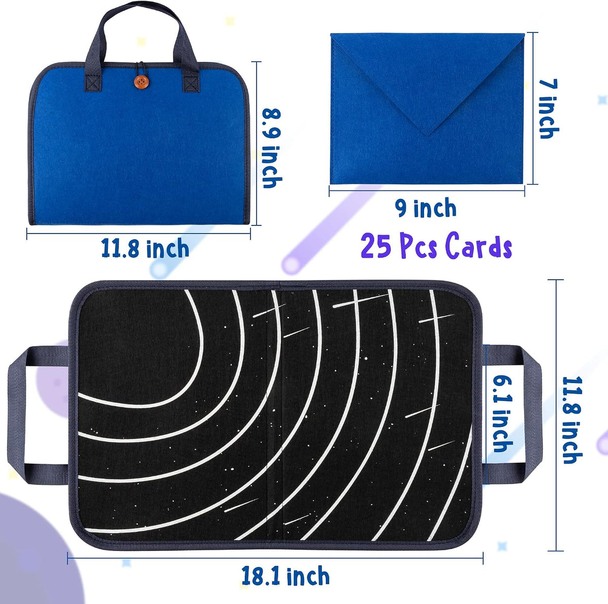 WATINC Travel Felt Board Story Set - Space - image 2