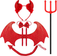 Spooktacular Creations 5-Piece Halloween Red Devil Costume Set