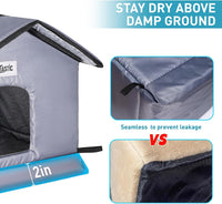 Tailtastic Weather Outdoor Cat House - GREY / 2PC - image 3