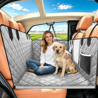 IJVAE Dog Seat Cover for Back Seat - Upgraded Gray / For Car/SUV/Small Truck