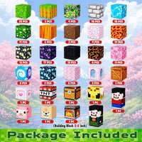 GraceDuck 300 PCS Magnetic Blocks, Magnetic Building Blocks - 200pcs Forest Volcano Eruption - image 2