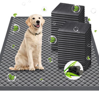 Enormous 37"x 54" Dog Training Potty Pads - 36"x36" Charcoal（30counts）