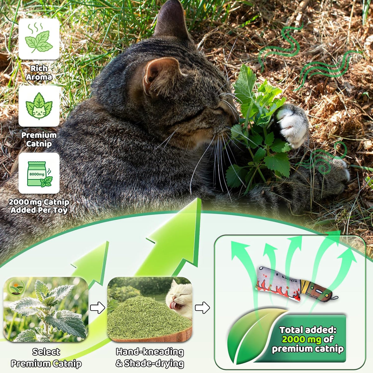 Catnip Toy [2000mg Premium Catnip] - Cleaver Style - image 3