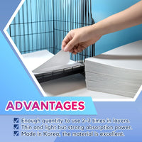 Large Bird Cage Liners, 120 Ink-Free Newsprint Sheets - Standard (20" x 18") - image 3