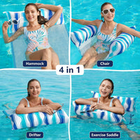 Jasonwell Inflatable Pool Hammock Float - Blue / Large / 1 - image 2