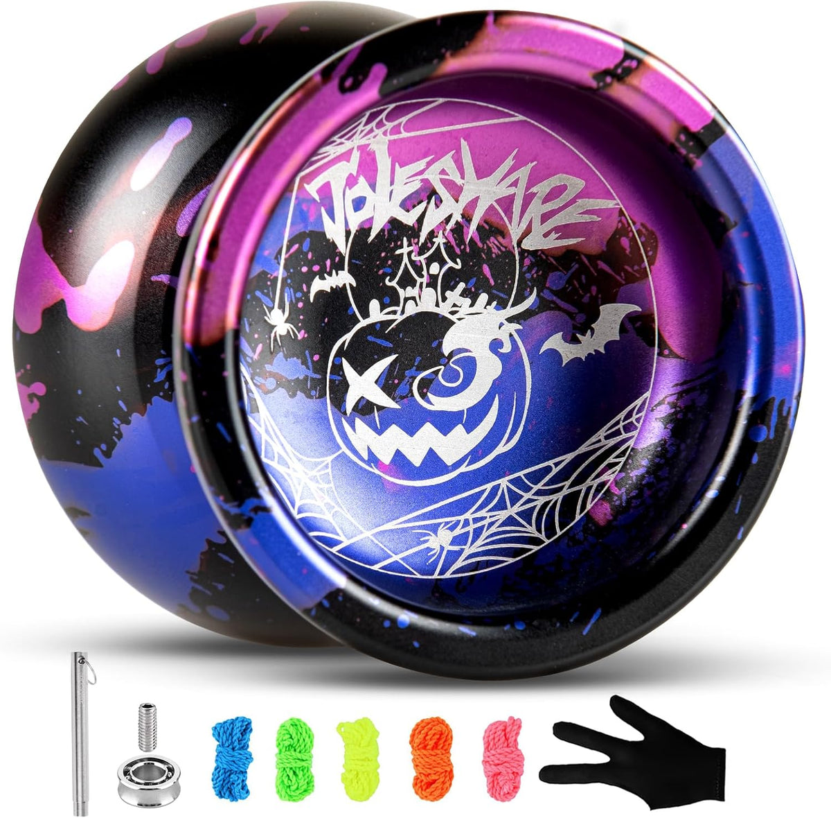 LESHARE X2 Dual-Mode Yoyo for Advanced Players & Teens Beginners – Fun for Kids & Family - Blue Purple Black