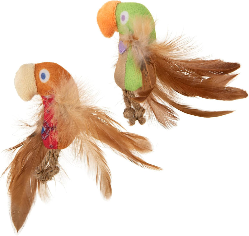 Instincts by SmartyKat 2-Pack HappyNip Love Mates Feather Birds Plush - Love Mates / 2