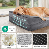 Orthopedic Dog Beds Large Sized - Grey / XXL (48"x 35"x 8") - image 3