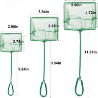 3PCS Aquarium Fish Net Fine Mesh Net Quick Catch Nets Nylon Fishing - Classic - image 3