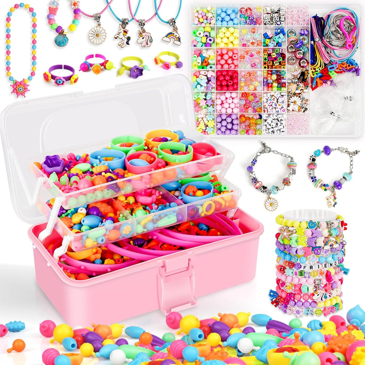 520+ Pop Beads, Jewelry Making Kit for Girls - XX-Large