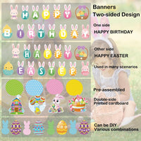 Gusgrop Halloween decorations set with Happy Halloween and Trick or Treat banners and bat garlands - view 11