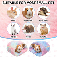 2 Pcs Guinea Pig Fleece Hideouts, Blue, Khaki, Star – Daily Care for Small Pets - Gradient Colors / Blending - image 3