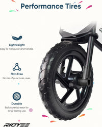 RIDYEE Toddler Balance Bike 2 Year Old - WhiteSport - image 4