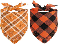 Kytely Dog Bandanas Fall Thankgiving XLarge 2Pack - Fall Bandana / Large