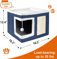 Loyareal Cat Houses for Indoor Cats - S / Navy Blue - image 3