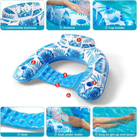 Jasonwell Inflatable Pool Float Chair - TropicalBlue / Large / 1 - image 4