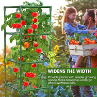 6 Pack Tomato Cages, 41.7" H Square Tomato Plant Stakes Support Cages Trellis for Garden Climbing Vegetables Flowers Fruits,Extra Bold