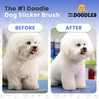 Slicker Brush for Dogs, Pet Grooming Brushes for Doodles & Poodles, Large – Essentials for Dogs - Small Slicker Brush - image 3