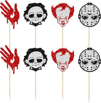 Gyufise Halloween baby shower cupcake toppers with Oh Baby ghost designs on picks - view 21