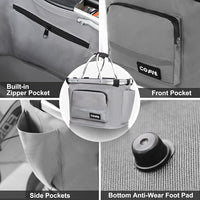 COFIT Detachable Bike Basket, Multi-Purpose Bicycle Handlebar Basket for Pet, Shopping, Commuter, Camping and Outdoor
