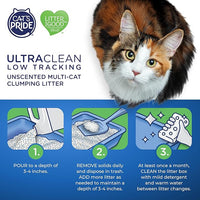 Cat's Pride Max Power: UltraClean Low Tracking Multi-Cat Clumping Litter - Keeps Paws & Home Clean - Up to 10 Days of Powerful Odor Control - 99% Dust Free - Unscented, 15 Pounds