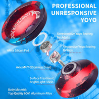C130 YoYo Professional Responsive Yo yo Bearing for Kids Beginner - Black blue red - image 3