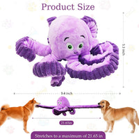 Squeaky Dog Toys, Stuffed Large Dog Toys to Keep Them Busy - Purple - image 2