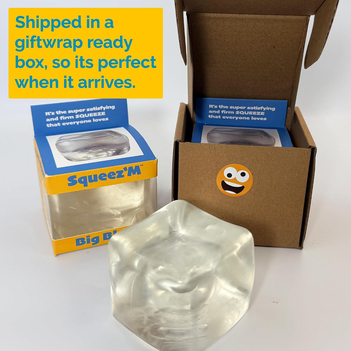 Original BigBlok Premium Stress Cube, Squishy Fidget Toy - Glass - image 2