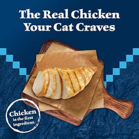 Blue Buffalo Wilderness High-Protein & Grain-Free Wet Cat Food Paté for Adult Cats 7+, Made with Natural Ingredients, Chicken Recipe, 3-oz. Cans (24 Count)