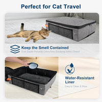SuzziPaws Portable Collapsible Cat Litter Box Leak-Proof for Travel - image 4