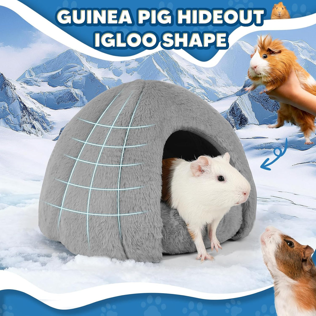 Guinea Pig Hideout, Guinea Pig Bed - Igloo - image 2
