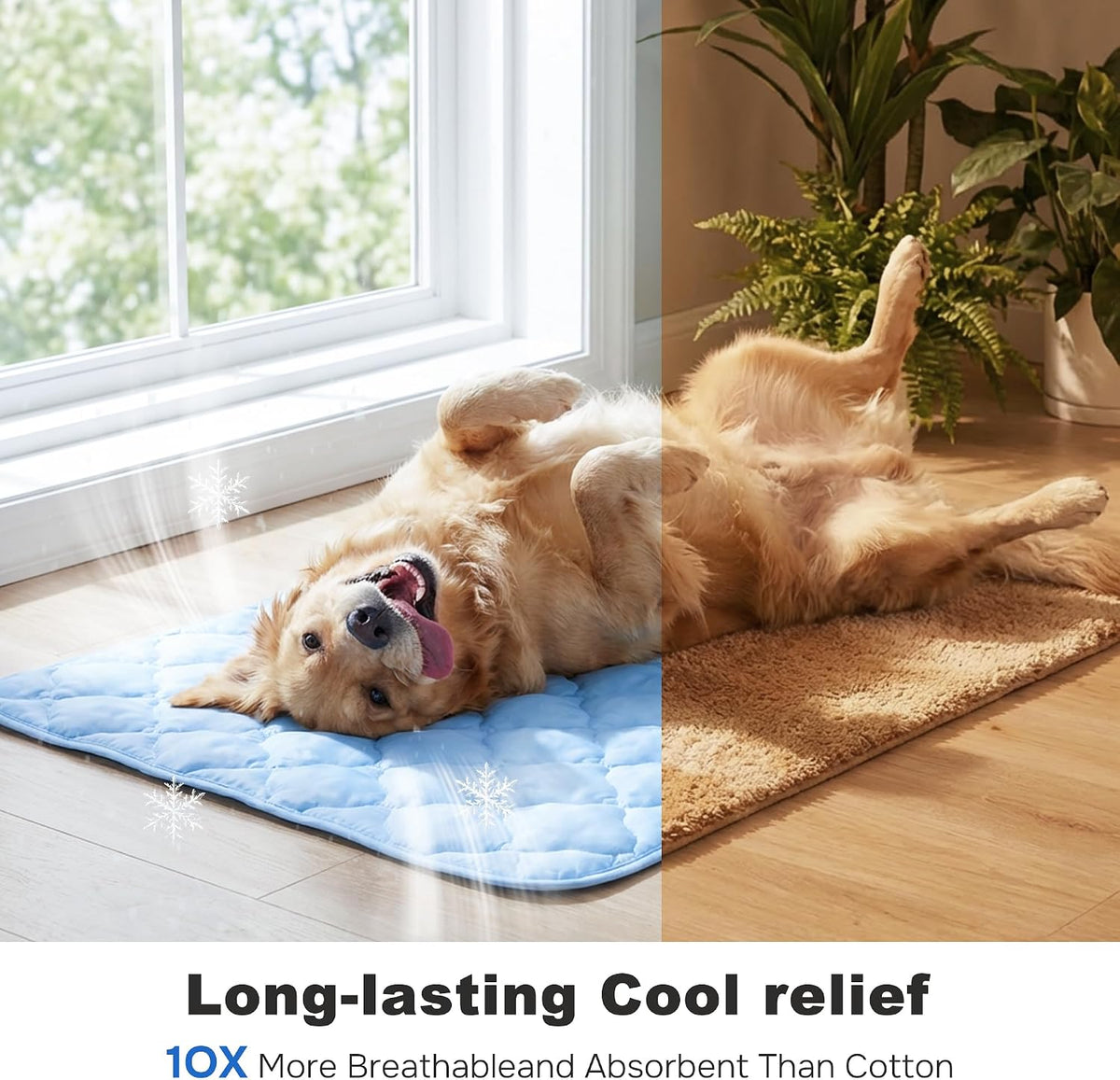 ZOMISIA Cooling Dog Mat Extra Large - 35x22"(L-Crate) / Blue - image 3