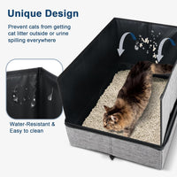 SuzziPaws Portable Collapsible Cat Litter Box Leak-Proof for Travel - image 3