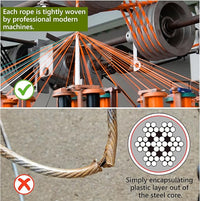 Tresbro Dog Camping Leash - 50ft/75ft/100ft Multi-size Dog Trolley System for Dogs Up to 300lbs, Portable Lightweight Runner Lead and Reflective Tie-out Cable for Yard, Courtyard, Park, Camping