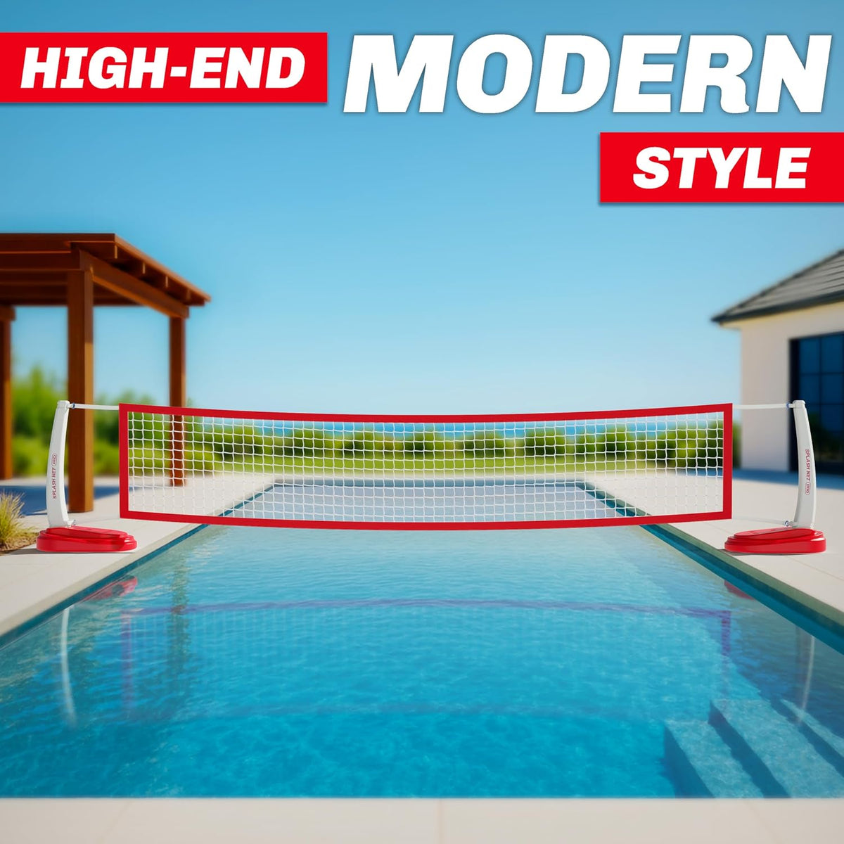 GoSports Splash Net PRO Pool Volleyball Net, or Blue - Red - image 3